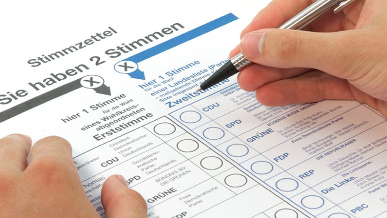 Stimmzettel für den Wahlkreis 49 Salzgitter-Wolfenbüttel