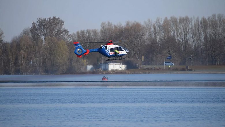 Katastrophenschutzübung der Hubschrauberstaffel Hannover