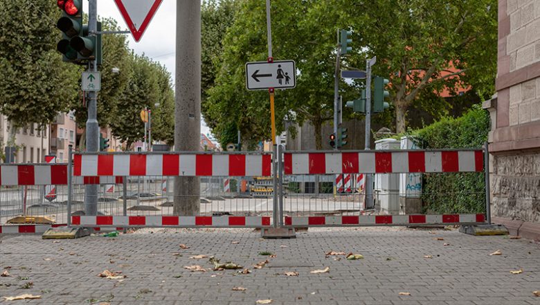 Städtische Baumaßnahmen während des Sommers