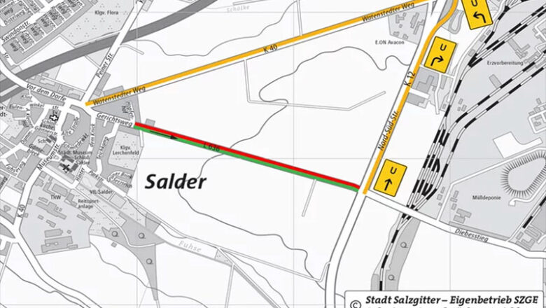 Baustart für neuen Radweg zwischen Salder und der Nord-Süd-Straße