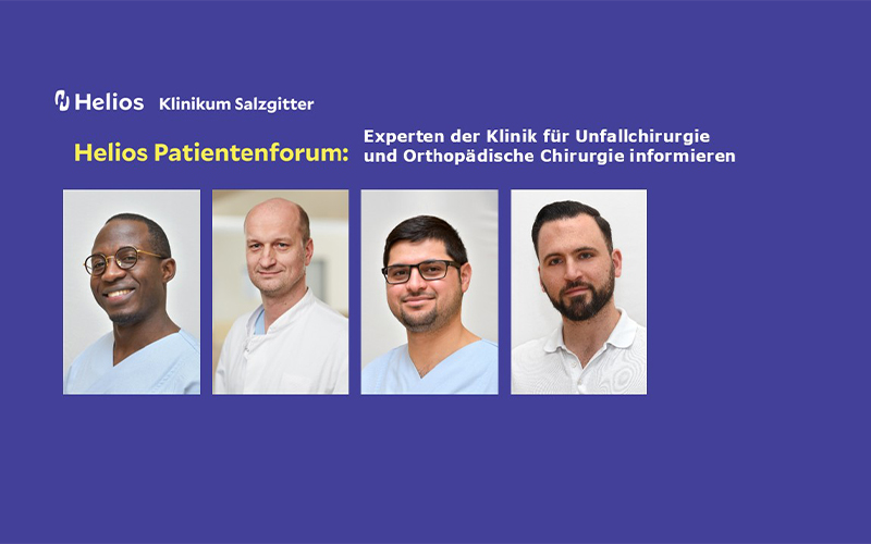 Gesundheit im Dialog: Patientenforen im Helios Klinikum Salzgitter geben Einblicke in modernste Therapien