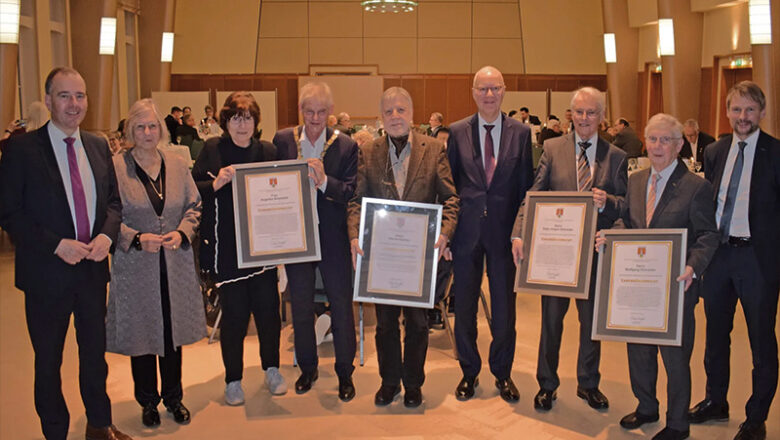 Herausragende Ehrungen beim Stadtempfang