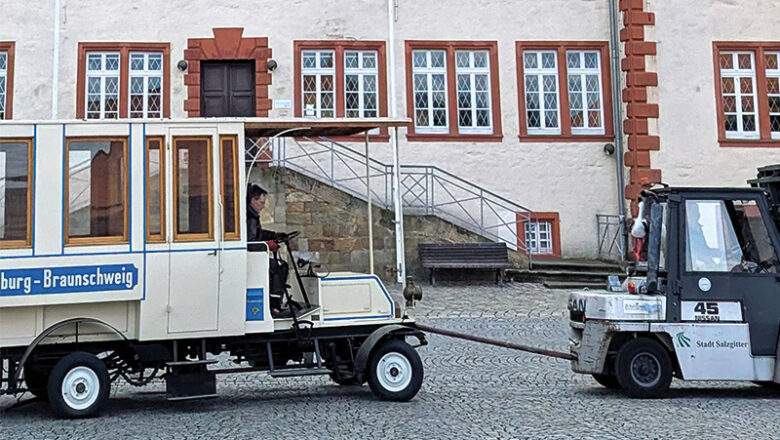 Büssing-Bus im Museum Schloss Salder umgesetzt