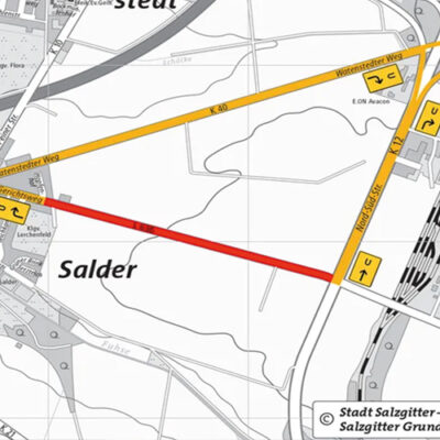 Seit Montag: Vollsperrung zwischen Salder und Kreuzung Diebesstieg