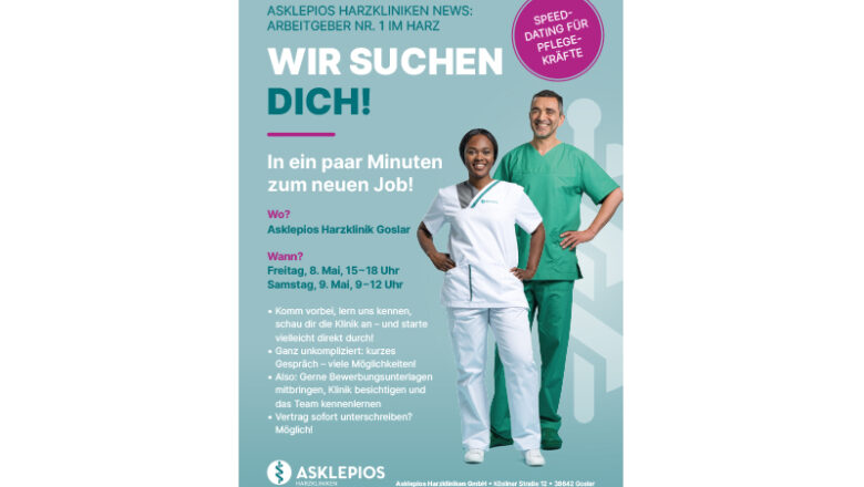 Initiative gegen Fachkräftemangel, am 8. und 9. Mai: „Speeddating“-Tage für Pflegekräfte