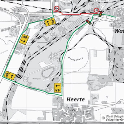 Brückenabriss Industriestraße Mitte: Radweg gesperrt