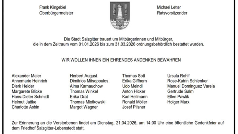 Ordnungsbehördlich Bestattete: Einladung zur Gedenkfeier