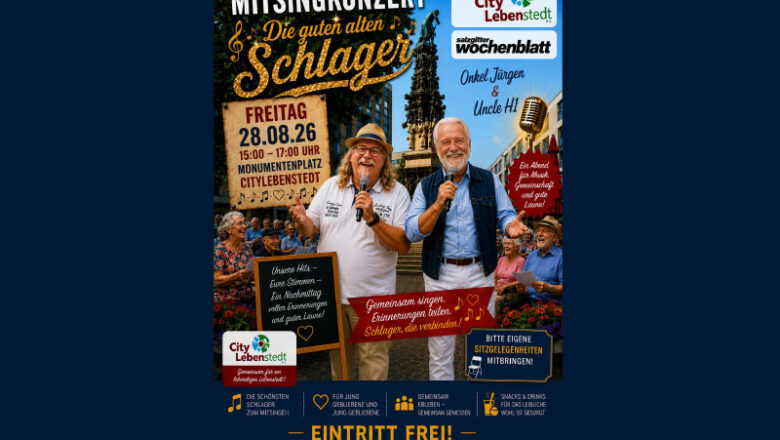 Mitsingkonzert auf dem Monumentenplatz: „Die guten alten Schlager“